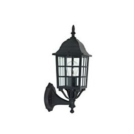 Arbotante Paris 60W negro 1luz E27 metal IP44 45cm