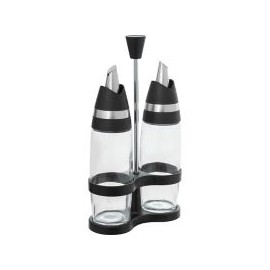Set de aceitera y vinagreta c/ rack 31 cm