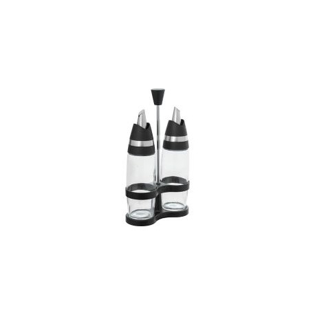 Set de aceitera y vinagreta c/ rack 31 cm