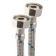 Manguera   fregadero acero inox ll 1/2x1/2x55
