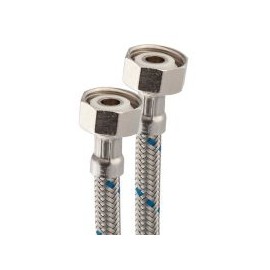 Manguera   fregadero acero inox ll 1/2x1/2x55