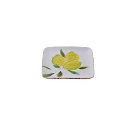 Plato cuadrado limones 20x20