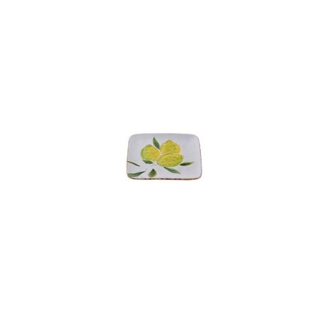 Plato cuadrado limones 20x20