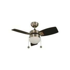 Ventilador 30" con 3 aspas reversibles y luz