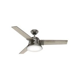 Ventilador 52" clanton 3 aspas niquel led