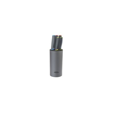 Set 5 cuchillos antiadherente c/base
