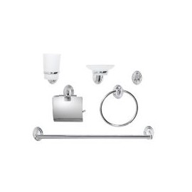 Set de 6 accesorios Turín cromado