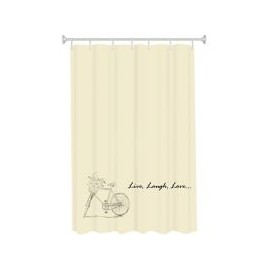 Cortina de baño vinil Bicicleta 180x180 cm