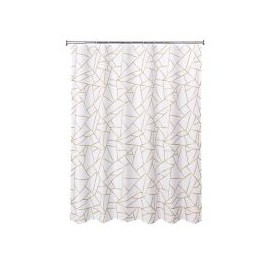 Cortina de baño Geo gold 178x180cm