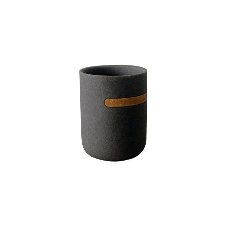 Vaso de baño piedra negro/café