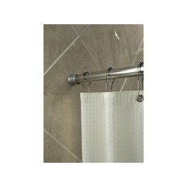 Cortinero de baño extensible 107x183 cm cromo