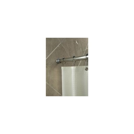 Cortinero de baño extensible 107x183 cm cromo