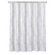 Cortina de baño rama plata 178x180cm
