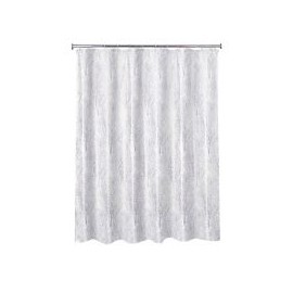 Cortina de baño rama plata 178x180cm