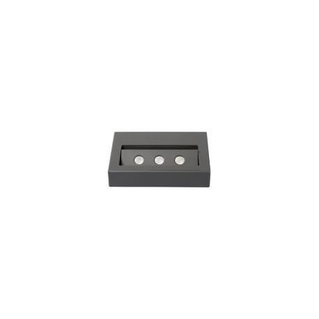 Arbotante exterior Toki led 7.5W gris neutra 750lm metal IP44 3.7cm