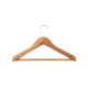 Gancho metálico con madera para ropa