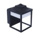 Farol Oxalis led negro 100-240V cálida