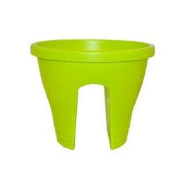 Maceta chica para barandal color verde