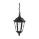 Farol Colgante 100W Iris negro 1luz E27 metal IP44 100cm