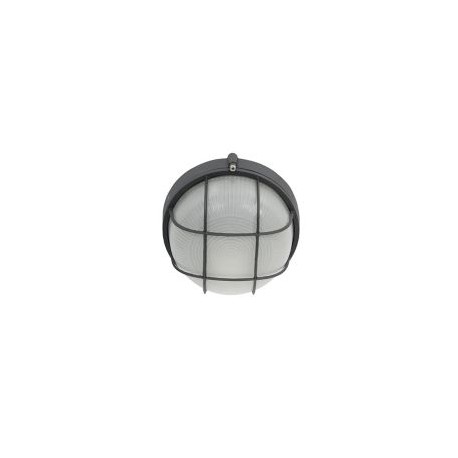 Tortuga 60W gato negro 1luz E27 redondo Ip44 10cm