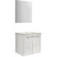 Mueble de baño Street con espejo blanco