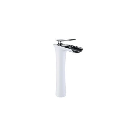 Monomando de lavabo alto Cales blanco