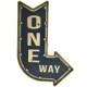 Letrero One Way S/B