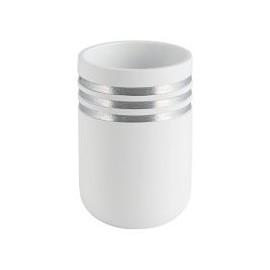 Vaso de baño raya plata