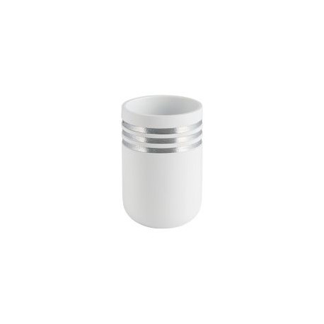 Vaso de baño raya plata
