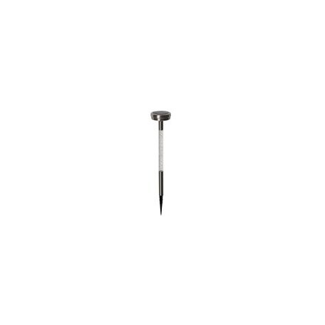 Estaca solar led glitter plata