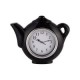 Reloj de cocina tetera rojo