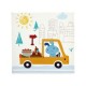 Lienzo infantil carretera 30x30cm