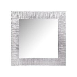 Espejo decorativo plata 40x40 cm