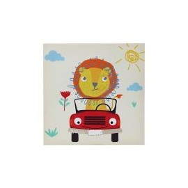 Lienzo infantil leoncito 30x30cm