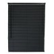 Persiana horizontal de PVC negra 150x180 cm