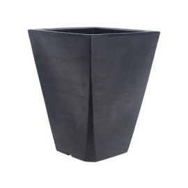 Maceta trapecio grafito negro