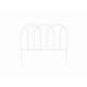 Cerca arco metálica mediana blanca 40.5 x 295 cm