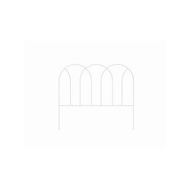 Cerca arco metálica mediana blanca 40.5 x 295 cm