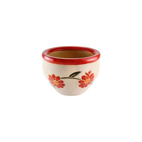 Maceta Flor HV-441R Roja 23 x 16 cm