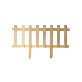 Cerca estaca madera jardín 40 x 100 cm