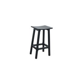 Banco bar aluminio negro