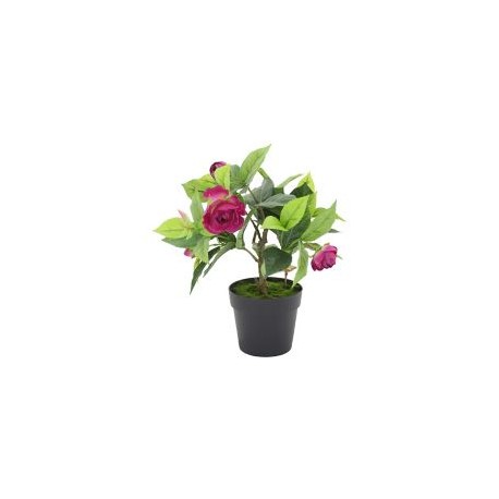 Planta artificial camelia 22 x 17 cm