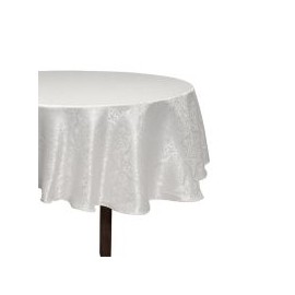 Mantel Redondo 1.80 Jacquard Blanco