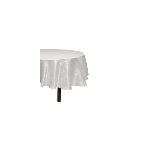 Mantel Redondo 1.80 Jacquard Blanco