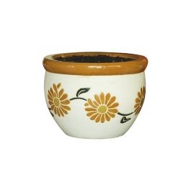 Maceta flor naranjo 23x16 cm