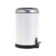 Bote de basura con pedal blanco 12 L