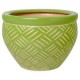 Maceta étnico verde 23x16
