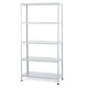 Estante con 5 repisas blanco metálico 180 x 90 x30 cm