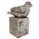 Figura decorativa pajaro base cuadrada
