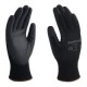Guante de nylon negro c/palma poliuretano talla 8